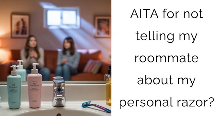 AITA for not telling my roommate about my personal razor?