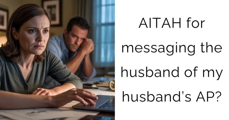 AITAH for messaging the husband of my husband’s AP?