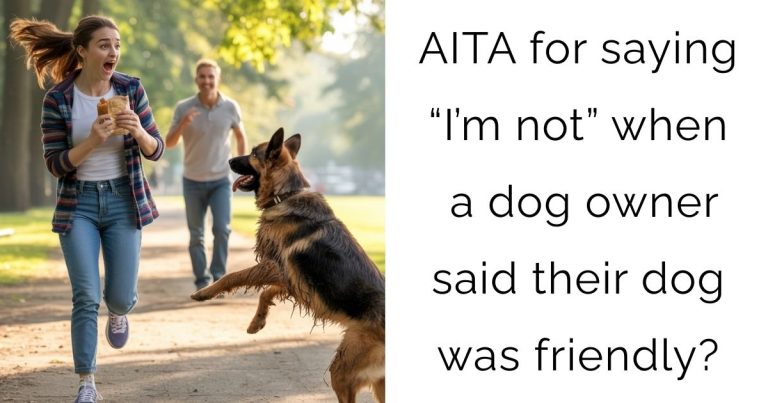 AITA for saying “I’m not” when a dog owner said their dog was friendly?