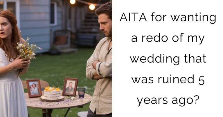 AITA for wanting a redo of my wedding that was ruined 5 years ago?