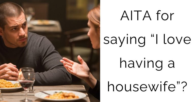 AITA for saying “I love having a housewife”?