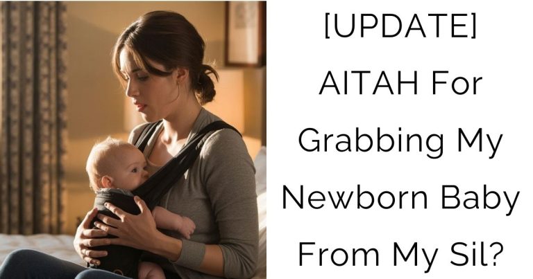 [UPDATE] AITAH For Grabbing My Newborn Baby From My Sil?
