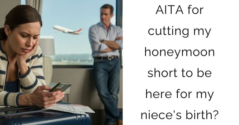 AITA for cutting my honeymoon short to be here for my niece’s birth?