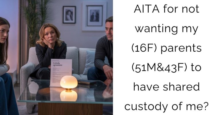 AITA for not wanting my(16F) parents(51M&43F) to have shared custody of me?
