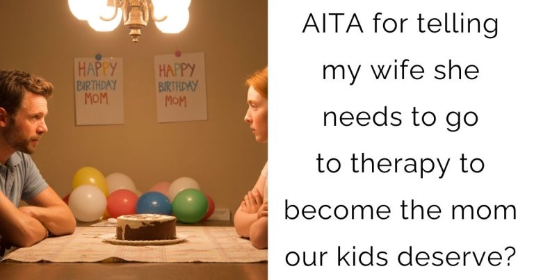 AITA for telling my wife she needs to go to therapy to become the mom our kids deserve?