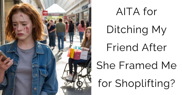 AITA for Ditching My Friend After She Framed Me for Shoplifting?