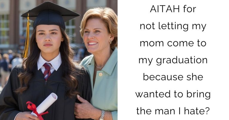 AITAH for not letting my mom come to my graduation because she wanted to bring the man I hate?