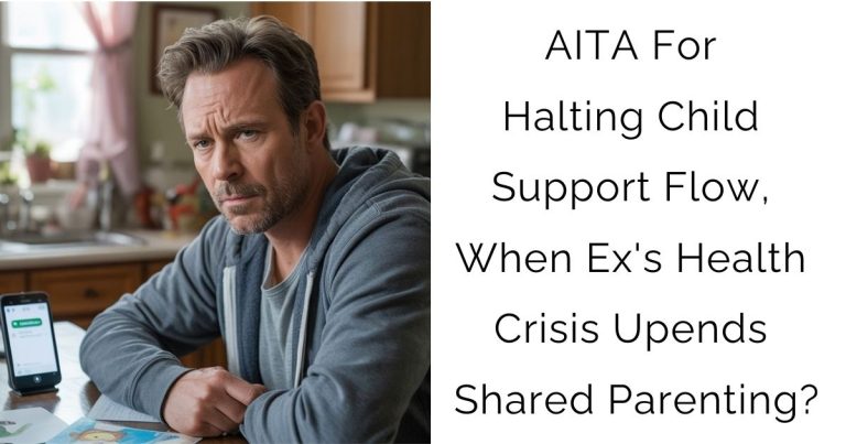 AITA For Halting Child Support Flow, When Ex’s Health Crisis Upends Shared Parenting?