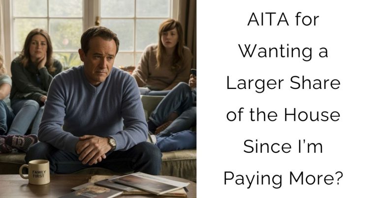 AITA for Wanting a Larger Share of the House Since I’m Paying More?