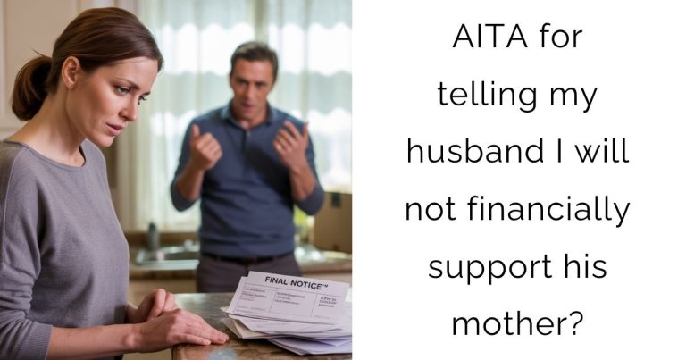 AITA for telling my husband I will not financially support his mother?