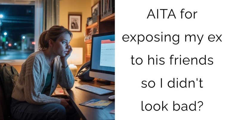 AITA for exposing my ex to his friends so I didn’t look bad?