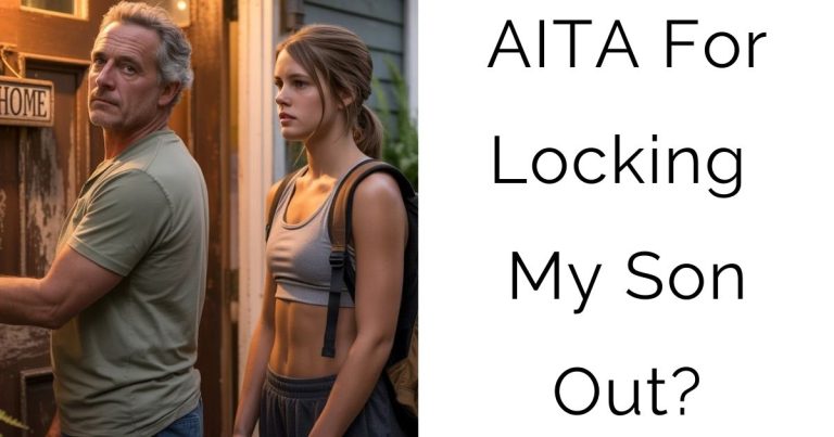 AITA For Locking My Son Out?