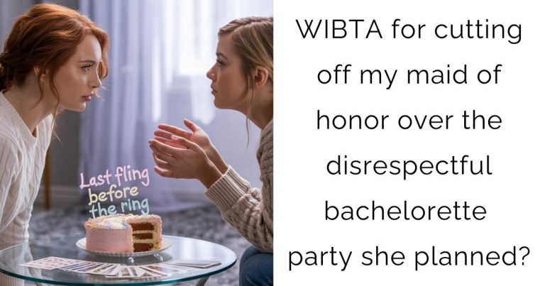 WIBTA for cutting off my maid of honor over the disrespectful bachelorette party she planned?