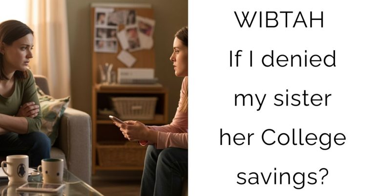 WIBTAH If I denied my sister her College savings?