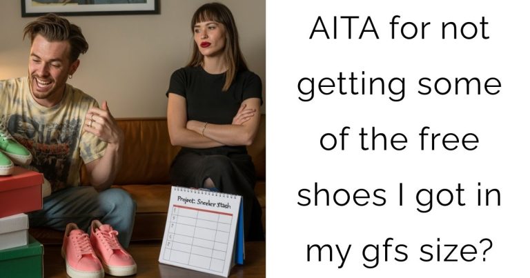 AITA for not getting some of the free shoes I got in my gfs size?