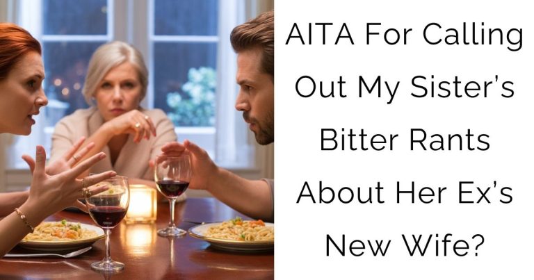 AITA For Calling Out My Sister’s Bitter Rants About Her Ex’s New Wife?
