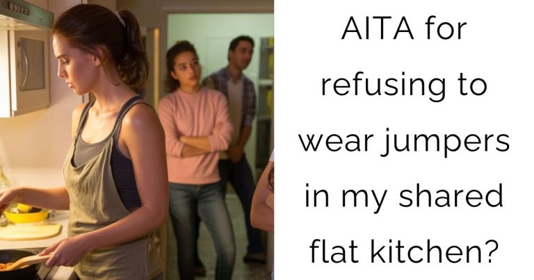 AITA for refusing to wear jumpers in my shared flat kitchen?