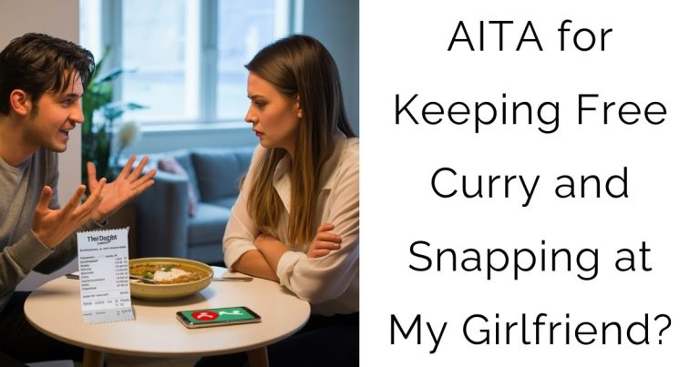 AITA for Keeping Free Curry and Snapping at My Girlfriend?
