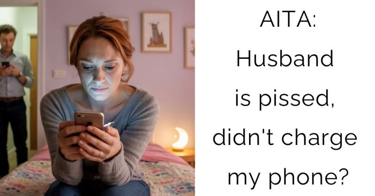 AITA: Husband is pissed, didn’t charge my phone?