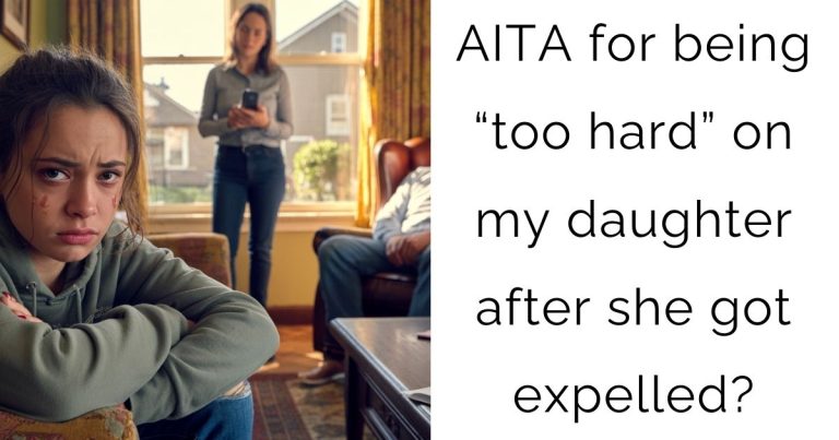 AITA for being “too hard” on my daughter after she got expelled?