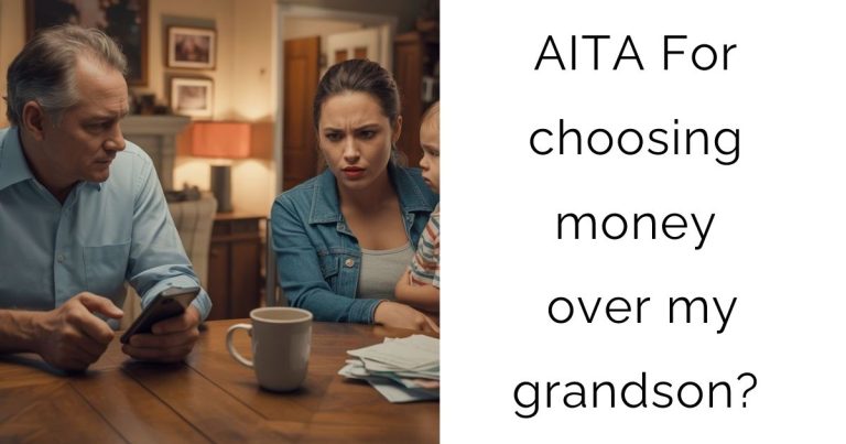 AITA For choosing money over my grandson?