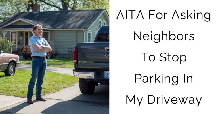 AITA For Asking My Neighbors To Stop Parking In My Driveway, Only To Get Yelled At On My Own Property?