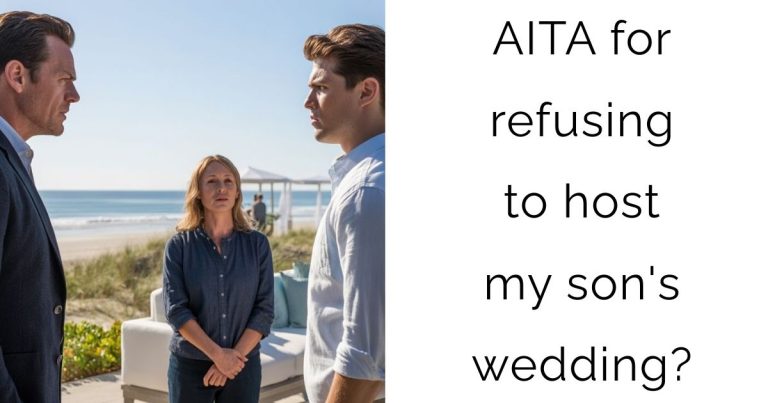 AITA For Refusing To Host My Son’s Wedding On My Beach Property After He Planned A Cash-Grab Event?