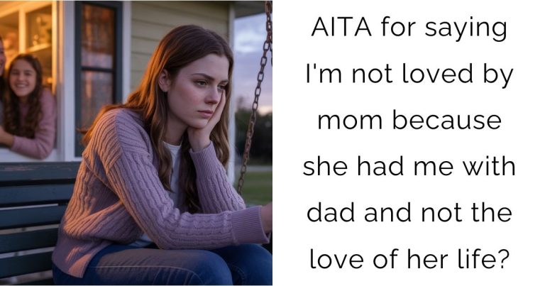 AITA for saying I’m not loved by mom because she had me with dad and not the love of her life?
