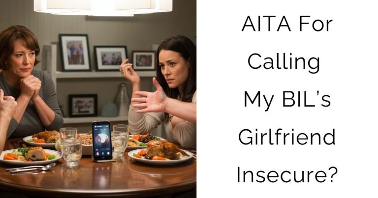 AITA For Calling My BIL’s Girlfriend Insecure?