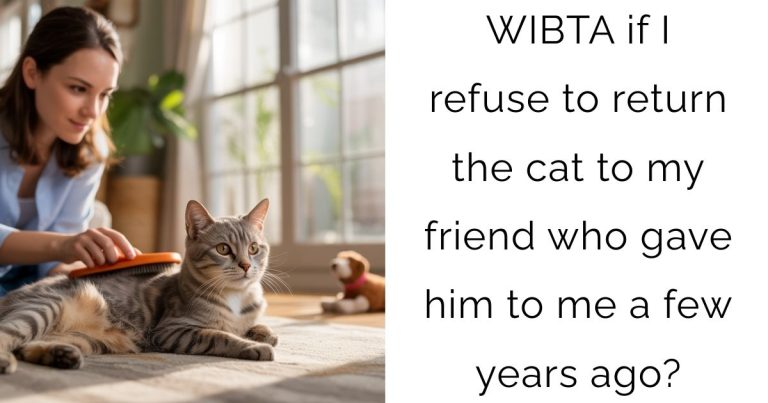 WIBTA if I refuse to return the cat to my friend who gave him to me a few years ago?