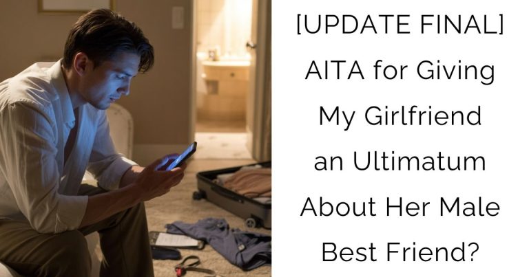 [UPDATE FINAL] AITA for Giving My Girlfriend an Ultimatum About Her Male Best Friend?