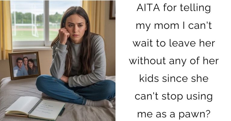 AITA for telling my mom I can’t wait to leave her without any of her kids since she can’t stop using me as a pawn?