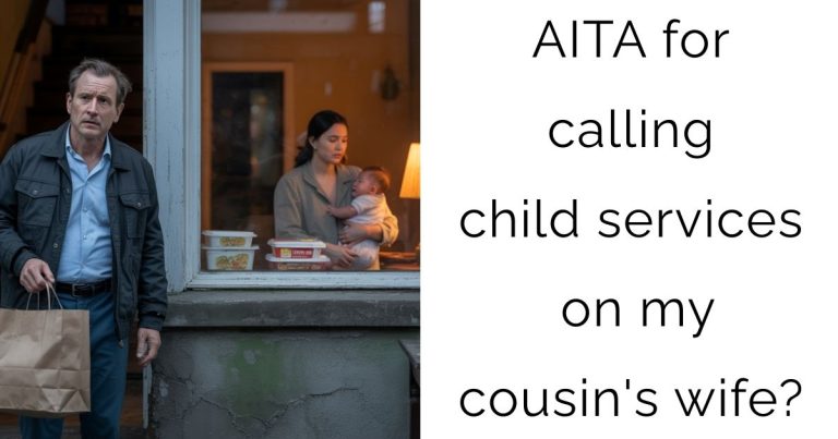 AITA for calling child services on my cousin’s wife?