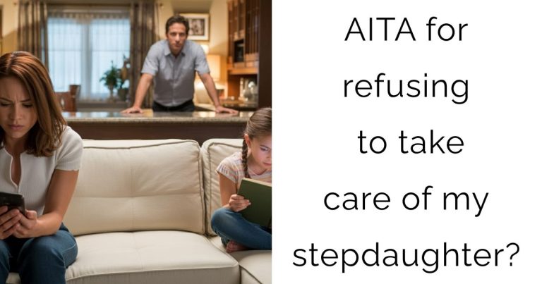 AITA for refusing to take care of my stepdaughter?