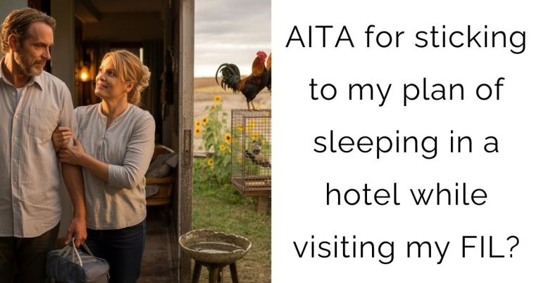 AITA for sticking to my plan of sleeping in a hotel while visiting my FIL?