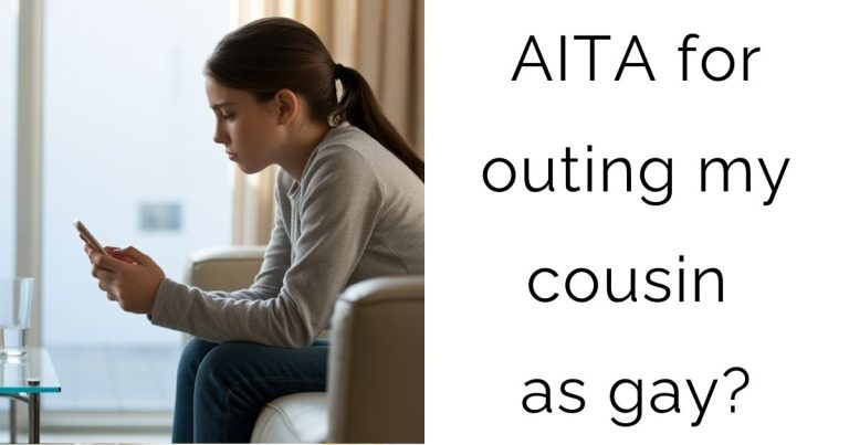 AITA for outing my cousin as gay?