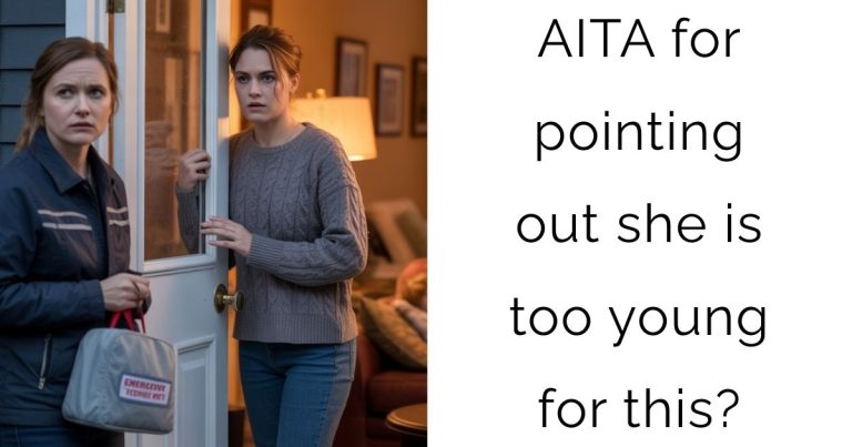 AITA for pointing out she is too young for this?