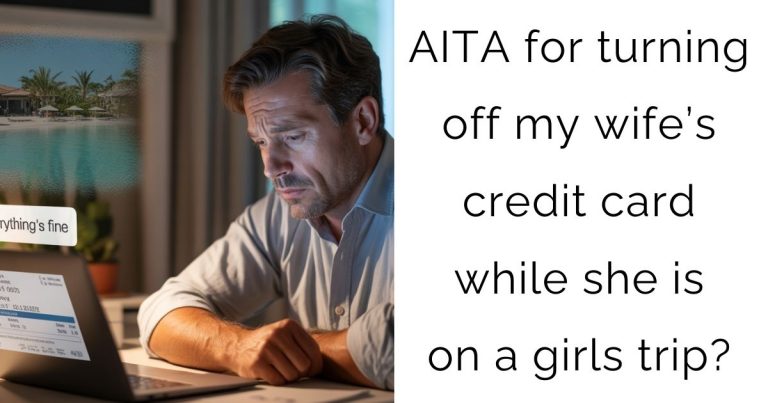 AITA for turning off my wife’s credit card while she is on a girls trip?