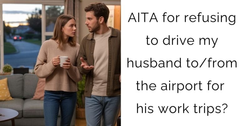 AITA for refusing to drive my husband to/from the airport for his work trips?