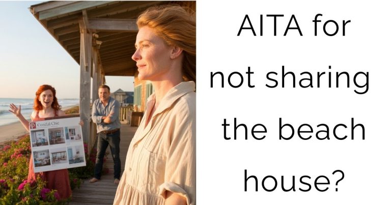 AITA for not sharing the beach house?