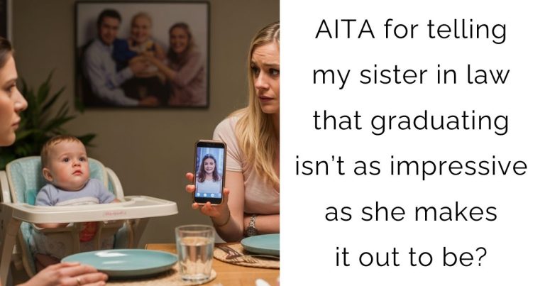 AITA for telling my sister in law that graduating isn’t as impressive as she makes it out to be?