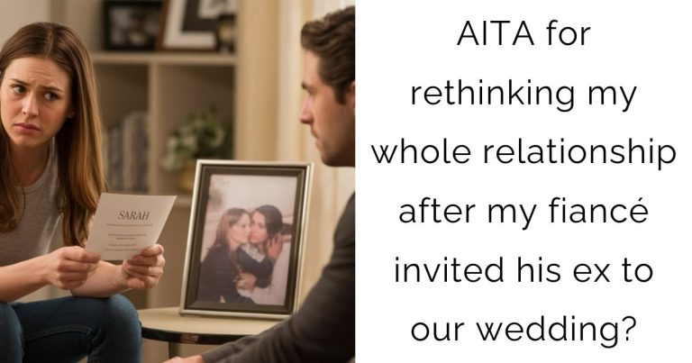 AITA for rethinking my whole relationship after my fiancé invited his ex to our wedding?