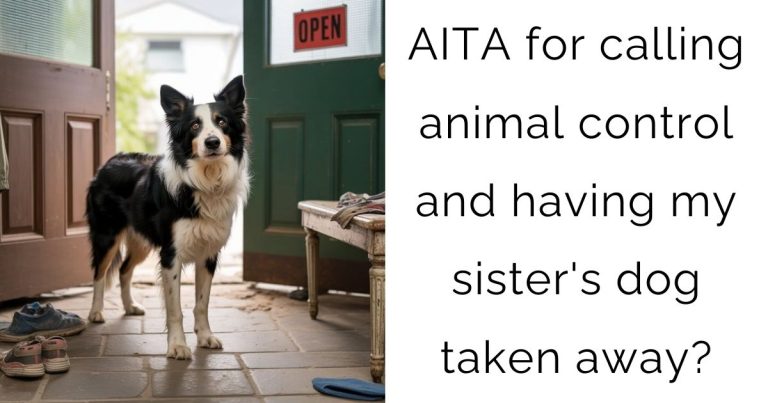 AITA for calling animal control and having my sister’s dog taken away?