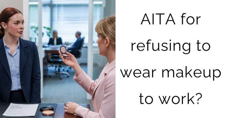 AITA for refusing to wear makeup to work?