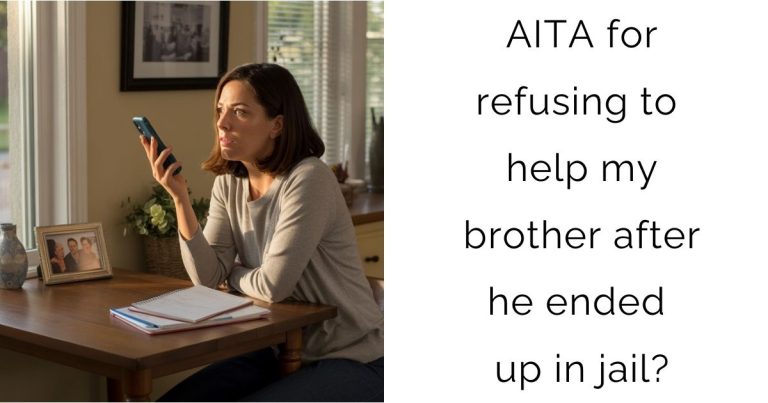 AITA for refusing to help my brother after he ended up in jail?