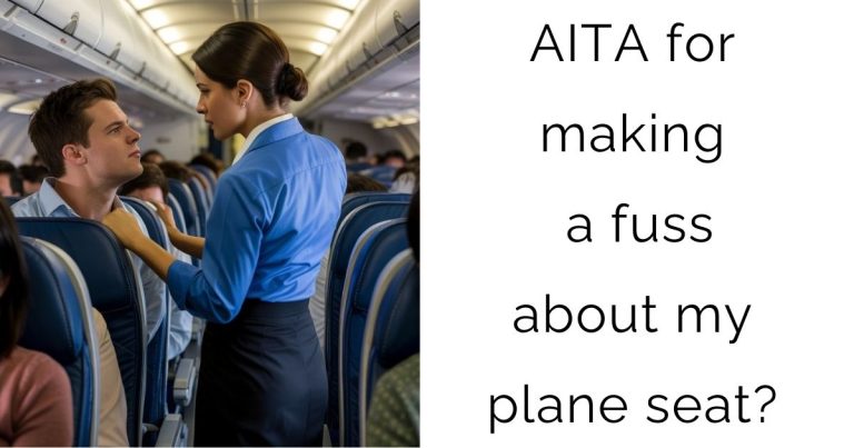AITA for making a fuss about my plane seat?