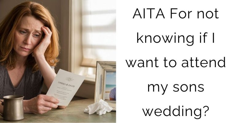 AITA For not knowing if I want to attend my sons wedding?