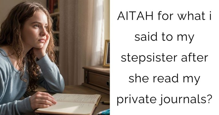 AITAH for what i said to my stepsister after she read my private journals?