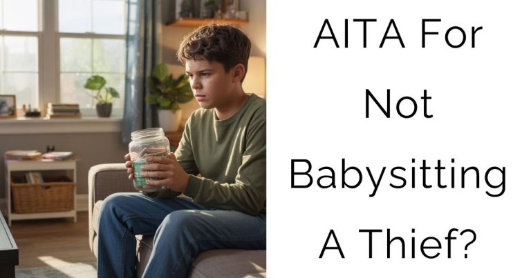 AITA For Not Babysitting A Thief?
