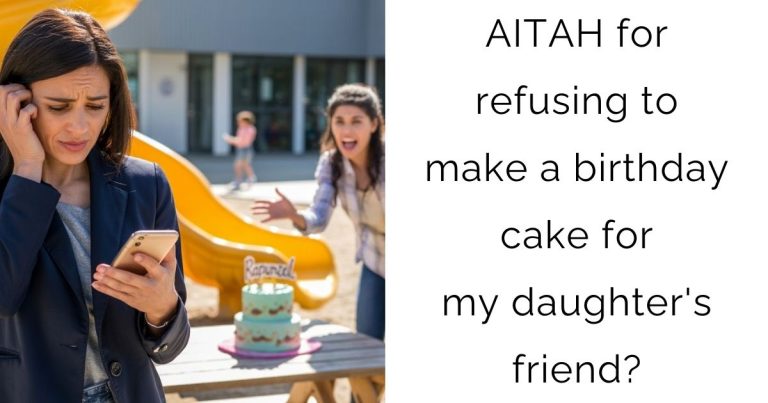 AITAH for refusing to make a birthday cake for my daughter’s friend?